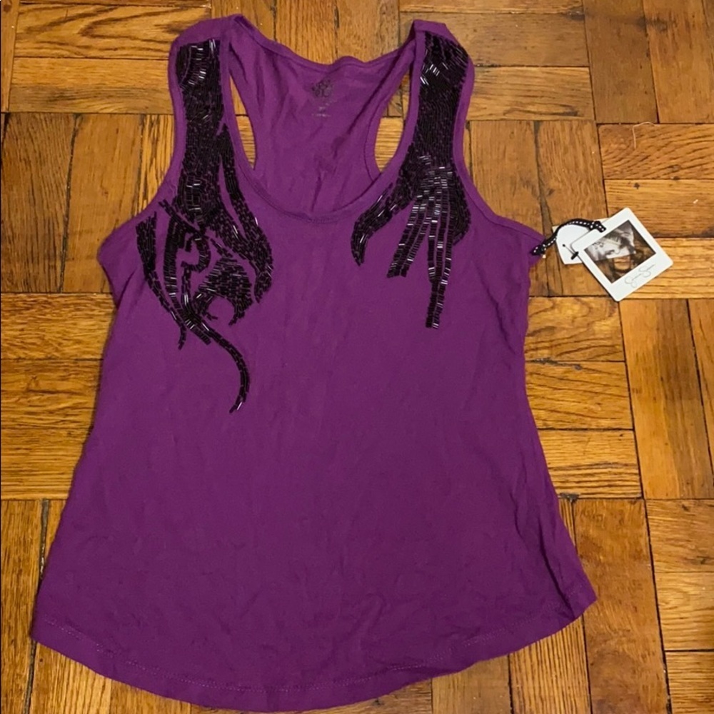 NWT Jessica Simpson purple tank top